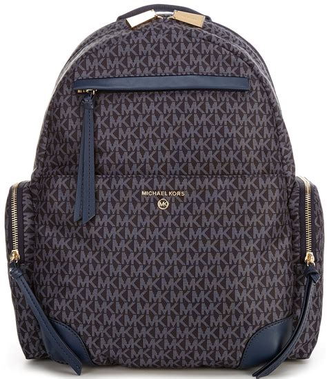 michael kors logo prescott large backpack|Michael Kors black leopard backpack.